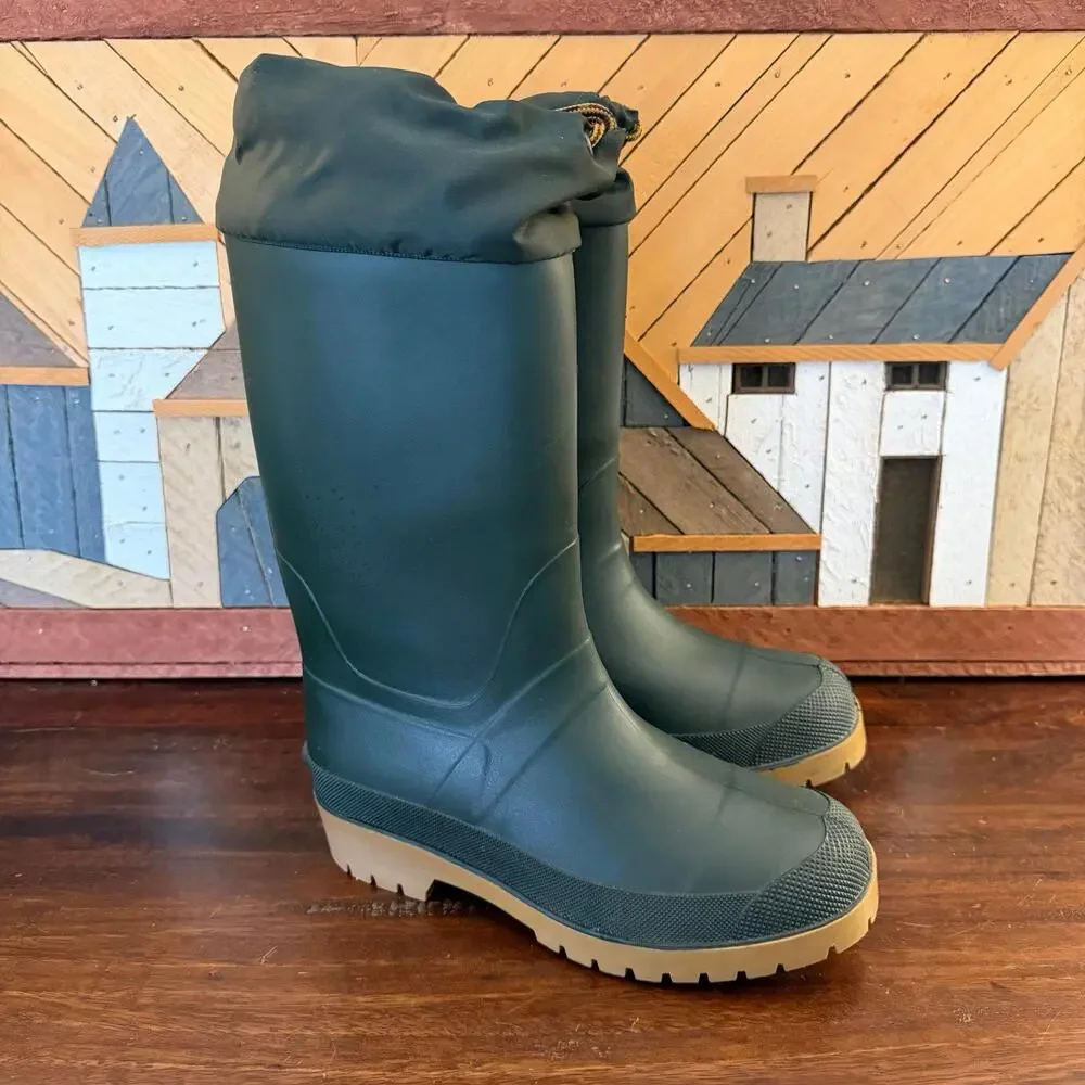 LL Bean Dark‎ Green Winter Insulated Pac Boots 6